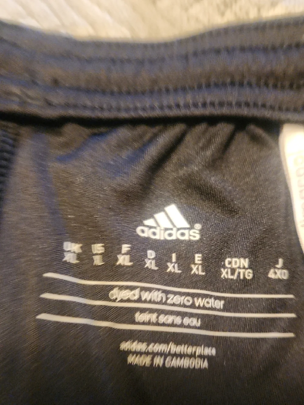 adidas Black Athletic Shorts with White Stripes